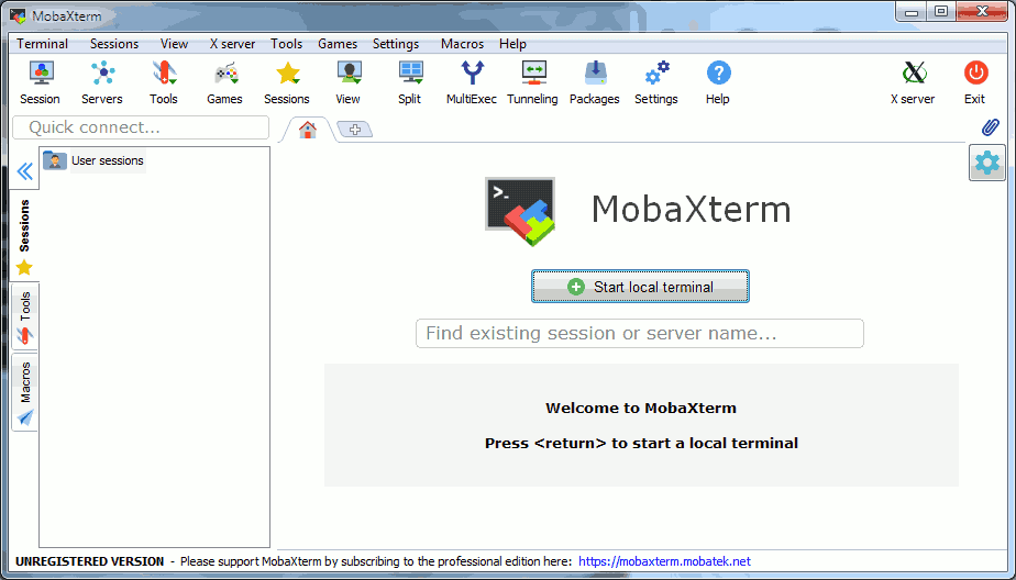 mobaxterm commands